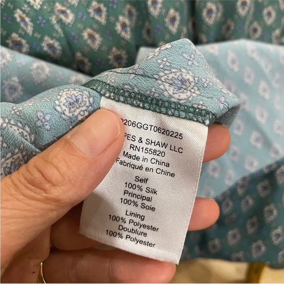 Veronica Beard 100% silk outer destiny dress in Seaglass NEW - Picture 12 of 12